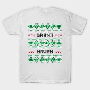 Grand Haven Ugly Sweater Design T-Shirt T-Shirt